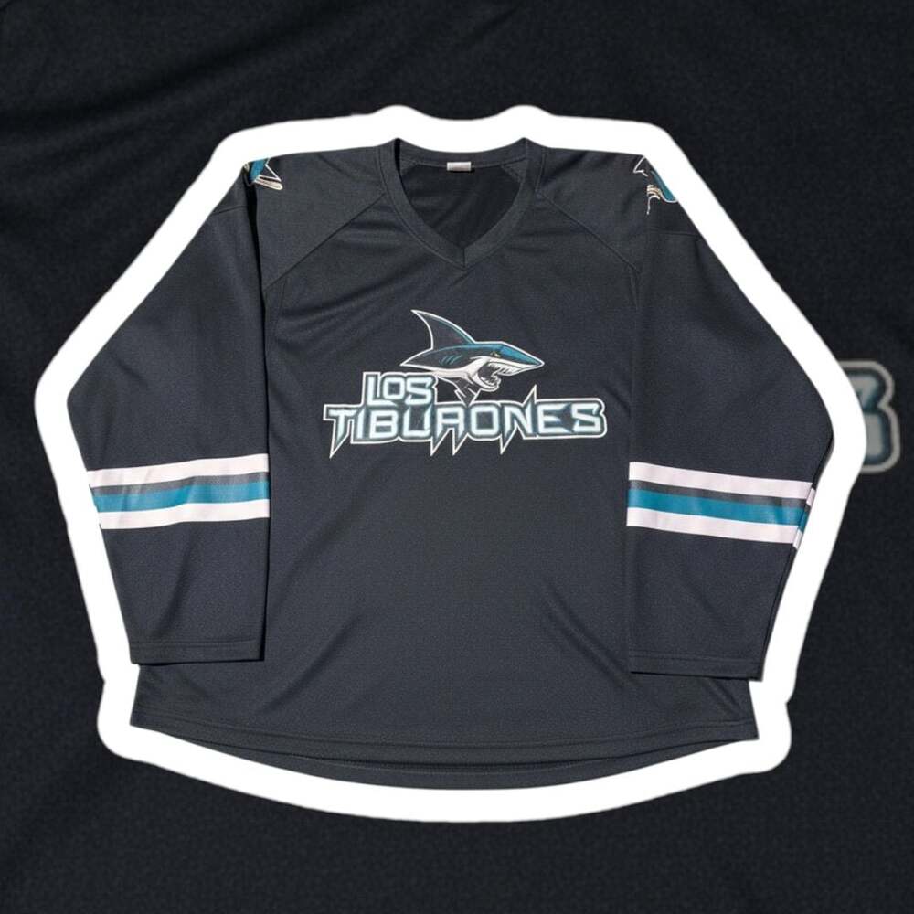 San Jose Sharks Los Tiburones Night Stadium Giveaway Black NHL Jersey XL